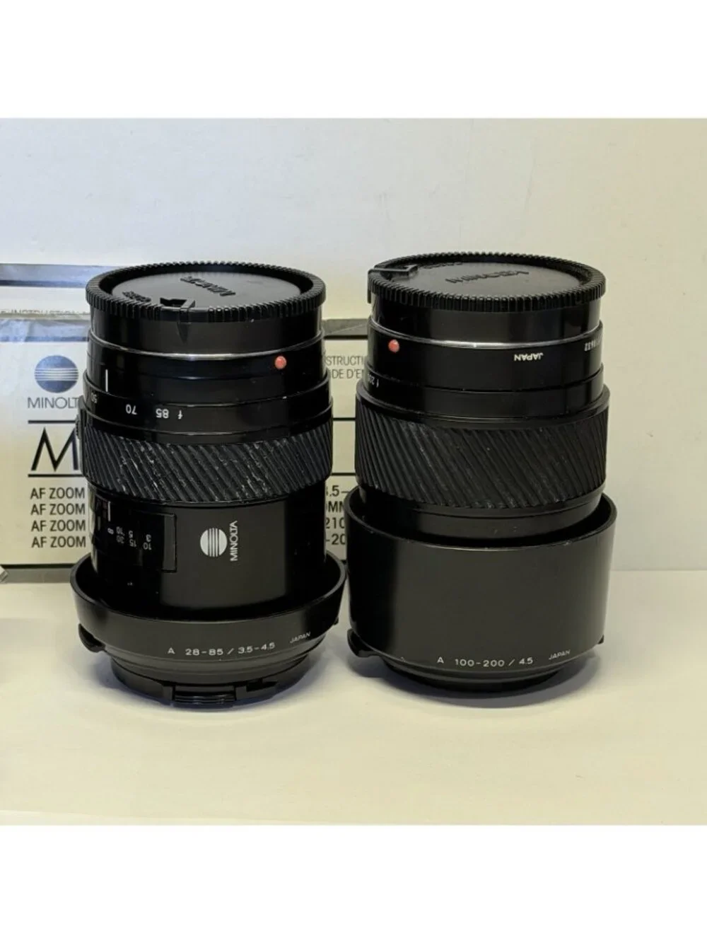 Minolta Maxxum 3000i  Camera + 3 Lenses AF50, AF 28-85, AF100-200 Untested